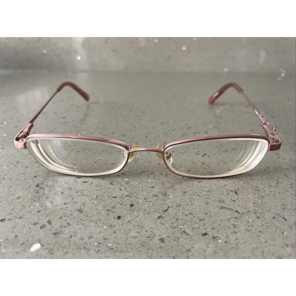 Candie’s C Sandra PK Pink 49-16-130 Metal Eyeglasses Frames ONLY Rectangle